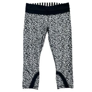 lululemon athletica Black and White Patterned Pants